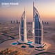 Dubai Frame Landmark Aerial View - Cinematic Urban Architecture Stock Video for Creative Projects and Marketing 6