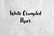Crumpled Paper White Texture Background - Cinematic Stock Animation for Creative Video Projects 1