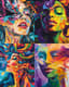 Vibrant Fluid Abstract Female Portrait - Expressive Abstract Portrait Art for Creative Projects and Brand Enhancement 1