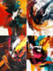Bold Abstract Expressionist Digital Wall Art - Dynamic Contemporary Decor for Creative Spaces and Modern Interiors 4