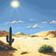 Sprawling Desert with Dunes Pixel Art - Vibrant Pixel Landscape Art for Game Developers and Digital Creators 1