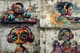 Funky DJ Headphone Graffiti - Vibrant Urban Character Graffiti Art for Creative Street Style Projects 4