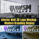 Interior Wall 3D Logo Mockup - Modern Branding Display for Sleek Business Presentations and Creative Visuals 5