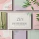 Zen Spa Business Card Templates - Minimal Healing Aesthetics for Professional Wellness Branding 1