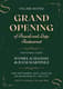 Blue Grand Opening Restaurant Invite - Professional Business & Event Invitation Templates for Impactful Celebrations 4