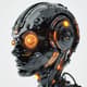 AI Robot Head Model - Futuristic 3D Render for Designers and Tech Creators 5