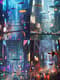 Futuristic Cityscape Digital Art - Immersive Digital Painting for Creative Visionaries and Urban Storytelling 3