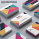 Colorful Shapes Stationery Kit - Abstract Business Card Design - Vibrant Business Card Templates for Professional Branding and Creative Office Use 3