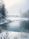 Winter Landscape Wall Art - Serene Canvas Prints for Cozy Home Decor and Seasonal Ambiance 5