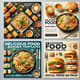 Delicious Food Banner Templates - Social Media Ad Pack - Vibrant Multi-Platform Ads for Food Brands and Marketers 1