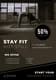 Gym Flyer - Black Red Geometric Style - Dynamic Marketing Template for Fitness Brands and Campaigns 3