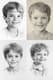 Smiling Young Boy Pencil Portrait with Delicate Lines - Handcrafted Charcoal & Pencil Portrait Art for Timeless Emotional Expression 3