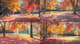 Vibrant Autumn Park Pastel Scene - Expressive Pastel Painting for Artistic Decor and Seasonal Ambiance 4
