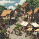 Medieval Village with Thatched Roofs - Retro Pixel Art for Game Developers and Nostalgic Creators 6