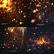 Crackling Fire Sparks - Glowing Ember Shower - Cinematic Motion Graphics Overlays for Creative Video Projects 1