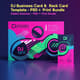 DJ Business Card & Rack Card Template - PSD Print Bundle for Modern Brand Professionals 3