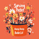 Spring Poster - Orange Bucket List - Vibrant Vision Map Poster for Goal Setting and Personal Growth 6