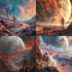 Footfall of Giants Alien Horizon Moment - Immersive Concept Art for Storytellers and Visual Creators 1