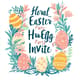 Floral Easter Egg Hunt Party Invite - Elegant Spring-Themed Invitation for Festive Family Gatherings and Creative Hosts 5