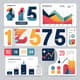 Number Infographics - Statistical Visualization Elements - Clean Modern Data Graphics for Business and Education Presentations 1