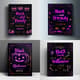 SpookNote Studio Black Purple Dark and Trendy Halloween Flyer - Modern Halloween Invitation Template for Creative Events and Social Engagements 4