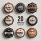 20 Grunge Style Badges - Distressed Logo Templates - Edgy Branding Assets for Bold Business Identities 4