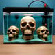 Skull Aquarium Decor - Detailed 3D Printable Skull Model for Unique Aquarium Enhancement and Creative Projects 1
