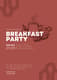 Brown Minimalist Breakfast Party Invitation - Elegant Food-Themed Invite for Stylish Morning Gatherings 3