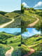 Rolling Green Hills - Serene Rural Landscape Art for Tranquil Home and Office Decor 4