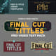 Final Cut Titles - Pro Video Text Pack - Dynamic Text Motion Templates for Professional Video Editors and Content Creators 5