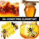38+ Honey PNG Clipart Set - Vibrant Food & Beverage Illustrations for Creatives and Marketers 5