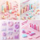 Pastel Infographic Chart Set - Professional 3D Template Collection for Engaging Data Visualization and Business Presentations 1