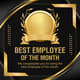 Luxury Design Best Employee of the Month - Elegant Recognition Card for Corporate Appreciation and Staff Motivation 5