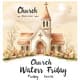 Church Watercolor Easter Good Friday Invite - Elegant Religious Invitation for Memorable Holiday Celebrations 4