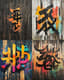 Seoul Spray Urban Hangul Explosion - Vibrant Calligraffiti Art for Contemporary Street Culture and Creative Projects 1