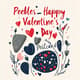 Peebles Happy Valentine's Day Postcard - Charming Romantic Greeting Card for Heartfelt Love Messages 5