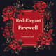 Red Elegant Farewell Invitation Card - Stylish GoodbyeWave Studio Invite for Memorable Farewell Events 4