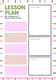 Simple Lesson Plan - Pink & Green Tones - Clean Educational Template for Streamlined Course Planning and Engaging Training Sessions 4