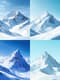 Snowy Mountain Peak at Dusk - Winter Landscape Art - Serene Nature Wall Art for Cozy Home and Office Décor 4