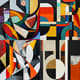 Hard Edge Bold Contrast Composition - Dynamic Abstract Art for Contemporary Creative Spaces 3