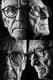 High Contrast Minimalist Portrait of an Elderly Man - Ethereal Minimalist Portrait Art for Contemporary Collectors and Creative Spaces 5