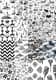 100 Graphic Punch B&W Patterns - Bold Distressed Black & White Textures for Creative Graphic Design and Print Projects 6