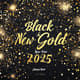 Black & Gold Happy New Year 2025 - Elegant Festive Invitation Design for Seasonal Celebrations and Personal Greetings 6