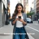 Woman Using Smartphone on Street - Dynamic Lifestyle Stock Video for Family & Social Content Creators 2025 4