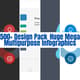 500+ Design Pack Huge Mega Multipurpose Infographics - Versatile Infographic Bundle for Creators and Marketers 4