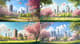 Cherrywhisper Urban Spring Oasis - Digital Seasonal Environment Art for Immersive Nature Scenes and Creative Projects 4