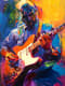Impressionistic Portrait of a Man Playing Guitar - Vibrant Impressionistic Portrait Art for Creative Spaces and Personal Collections 6