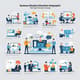 Business Situation Infographic - Flat Style Thematic Concept - Clean Visual Data Presentation for Business & Marketing Insights 4