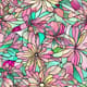 10 Stained Glass Bloom Patterns - Elegant Floral Botanicals for Creative Design and Print Projects 5