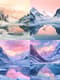 Frozen Lake Reflection - Serene Winter Landscape Art for Tranquil Spaces and Creative Interiors 4
